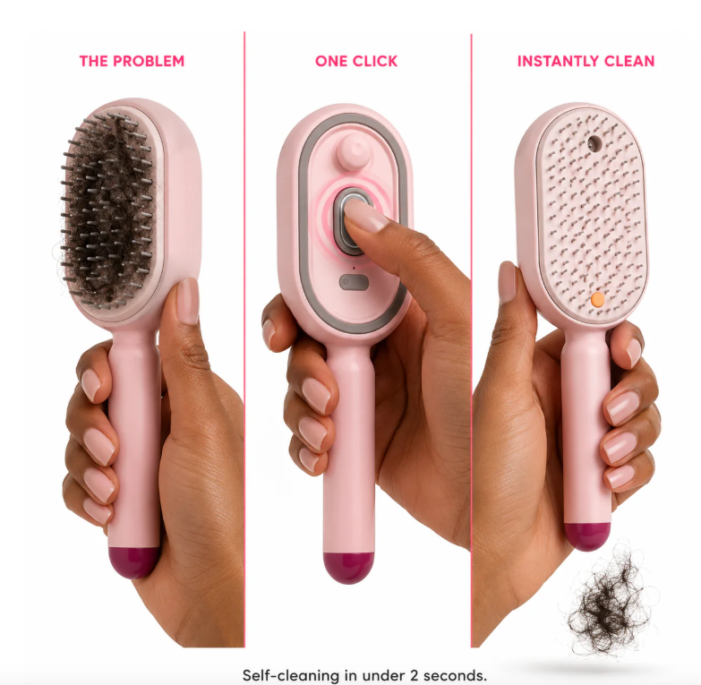 Velia™ Steam Mist Brush — Salon-Smooth Hair, Anytime